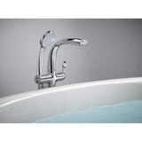 KOHLER K-T97334-4-CP Refinia Floor-Mount Bath Filler with Hand Shower, Polished Chrome