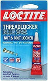 Loctite  Heavy Duty Threadlocker, 0.2 oz, Blue 242, 36 Pack