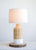 Creative Co-Op DA9151 Wicker Table Lamp with Linen Shade