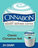 Cinnabon Classic Cinnamon Roll K-Cup Coffee 24 count, pack of 4