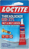 Loctite  Heavy Duty Threadlocker, 0.2 oz, Red 271, 50 Pack