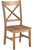 Ravenna Home Solid Pine Dining Chair with Cutout Back, 38