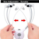 Wireless Hearing Aid Headset System,Artiste 2.4G TV Assistive Listening Headphones, Including Wireless Transmitter,for Elderly Hearing Aid Headset,TV Sound Amplifier,2 Packs Battery-White