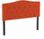 Flash Furniture Cambridge Tufted Upholstered Full Size Headboard in Orange Fabric