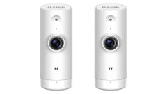 D-Link HD Mini Indoor WiFi Security Camera 2-Pack, Cloud Recording, Motion Detection & Night Vision, DCS-8000LH/2PK, Works with Alexa and Google Assistant