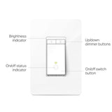 TP-LINK HS220P3 WiFi Smart Dimmer Switch, Control Lighting from Anywhere, Easy In-Wall Installation (Single-Pole Only) No Hub Required, Compatible with Alexa Echo & Google Assistant 3-Pack Kit