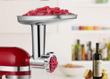 Stainless Steel Food Grinder Attachment fit KitchenAid Stand Mixers Including Sausage Stuffer, Dishwasher Safe,Durable Meat Processor Accessories