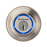 Kwikset Kevo (1st Gen) Touch-to-Open Bluetooth Smart Lock in Satin Nickel