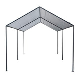 Abba Patio 10 x 20-Feet Light Portable Canopy with 6 Steel Legs, White