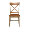 Ravenna Home Solid Pine Dining Chair with Cutout Back, 38