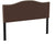 Flash Furniture Lexington Upholstered Queen Size Headboard with Decorative Nail Trim in Dark Brown Fabric