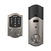 Schlage Connect Smart Deadbolt with Camelot trim in Satin Nickel, Zigbee Certified - BE468GBAK CAM 619