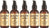 PURA DOR Organic Moroccan PAfLbZ Argan Oil 100 Percent Pure Cold Pressed and USDA Organic Anti-Aging For Face, Hair, Skin and Nails, 4 Fluid Ounce, 5 Pack