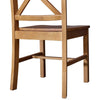 Ravenna Home Solid Pine Dining Chair with Cutout Back, 38