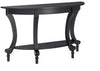 Ravenna Home Traditional Solid Pine End Table, 28'' H, Black Finish