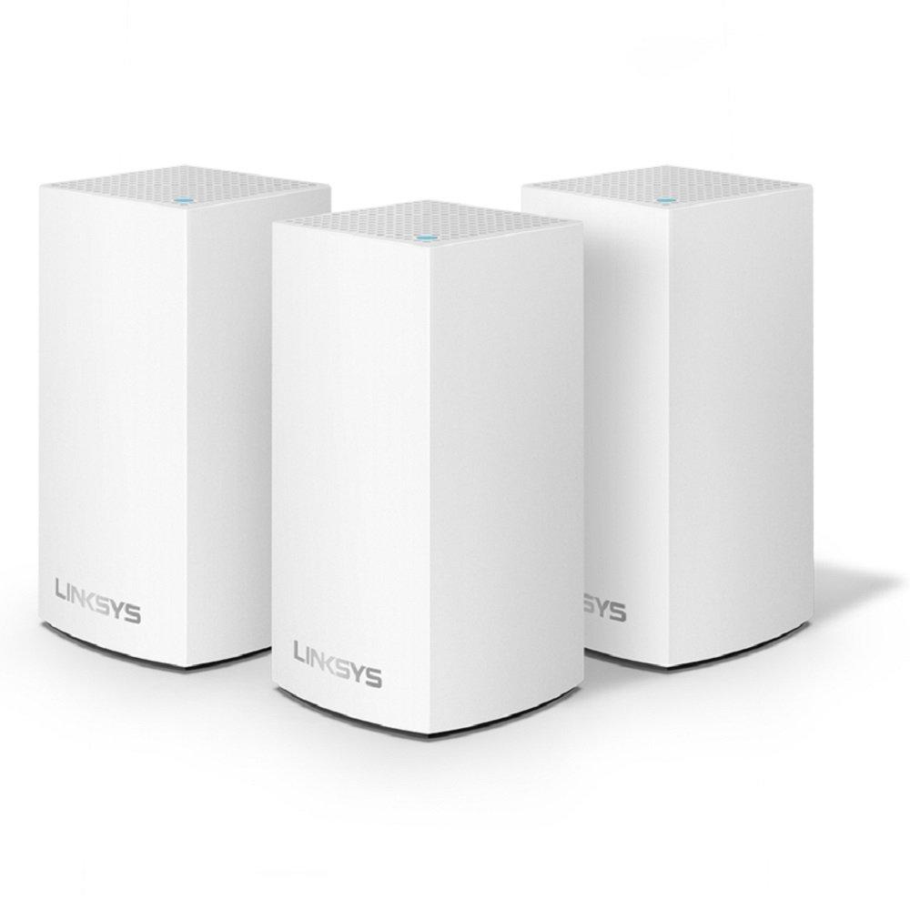 Linksys Velop Home Mesh WiFi System - WiFi Router/WiFi Extender for Whole-Home Mesh Network (3-pack, White)