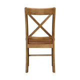 Ravenna Home Solid Pine Dining Chair with Cutout Back, 38