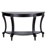 Ravenna Home Traditional Solid Pine End Table, 28'' H, Black Finish