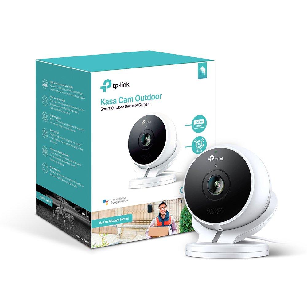 Kasa Cam Outdoor by TP-Link - 1080p HD, 2-Days Free Cloud Storage, Built-in Siren, Stream Anywhere, Works with Alexa Echo and Google Assistant (KC200)