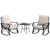 AmazonBasics 3-Piece Steel Rocking Chair Outdoor Patio Set