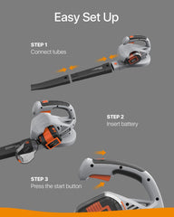 Anker Roav 36V Cordless Leaf Blower, 220 MPH Max Speed, Lock Switch, 3.0 AH Battery and Charger Included