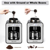 Secura Automatic Coffee Maker with Grinder, Programmable Grind and Brew Coffee Machine for use with Ground or Whole Beans, 1-4 Cups, Black