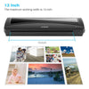 JZBRAIN Laminating Machine, A3 Laminator Machine, Quick Warm-up Hot & Cold Fast Lamination, 13 Inch Maximum Width (Black)