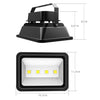 Dimgogo 200W Super Bright Led Flood Lights, 4 LED Lights, 20000lm, Waterproof IP65 Daylight White,120-Degree Beam Angle Security Cool White Flood lights for Yard,party,Playground Etc AC 85-265v