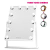 HOLLYWOOD MIRROR Y5003001-3040 Lighted Vanity, Three-Tone Dimmer Makeup Mirror, 12