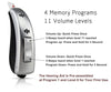 iBstone Hearing Amplifier ProVive, Hearing Aid with 4 Channel & Dual Microphone for Digital Refined Sound Process, Compact Personal Sound Amplifier with FDA Approved (Left, Silver&Gray)