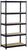 EDSAL Sandusky UR185P-BLK Black Steel Heavy Duty 5-Shelf Shelving Unit, 4000lbs Capacity, 36