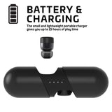 Rowkin Pace: True Wireless Earbuds w/Charging Case. Bluetooth 5.0 Compatible, Sweat-Proof Headphones. Smallest Hands-Free Earphones Headset w/Mic for Android and iPhone (Black)