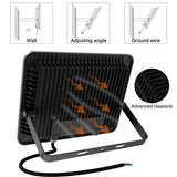 Morsen LED Flood Light 200W, Ultra Thin IP66 Waterproof 20000LM 6000K Daylight White, Indoor Outdoor Super Bright Security Lights Floodlight Landscape Wall Lights for Cell, Parking lot, Garden