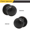 Probrico Passage Door Knob Handles Interior Hall/Closet Keyless Locksets Oil Rubbed Bronze 6 Pack