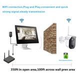 Alrolink 1080P Wireless Security Camera System,4CH All in One 9inch Wifi NVR with 4 Battery Powered Wireless Cameras,Indoor Outdoor 2 Way Audio PIR Motion Detection Night vision for home surveillance