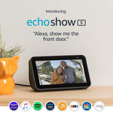 Introducing Echo Show 5 - Compact smart display with Alexa - Charcoal