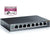 TP-Link 8-Port Gigabit PoE Easy Smart Managed Switch with 55W 4-PoE Ports | Plug and Play | Desktop | Metal | Lifetime | IEEE 802.3af compliant (TL-SG108PE)