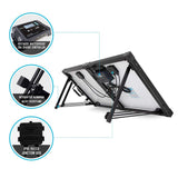 Renogy 100 Watt Eclipse Monocrystalline Charge 20A Voyager Waterproof Controller, 100W-Waterproof, Solar Suitcase