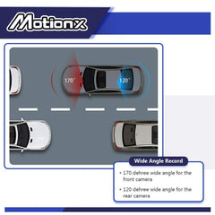 DZANKEN 10 Inch Mirror Dash Cam Backup Camera Full HD Touch Screen 1080P Stream Media Dual Lens 170° Wide Angle Rear View Camera with G-Sensor Included 32GB SD Card.