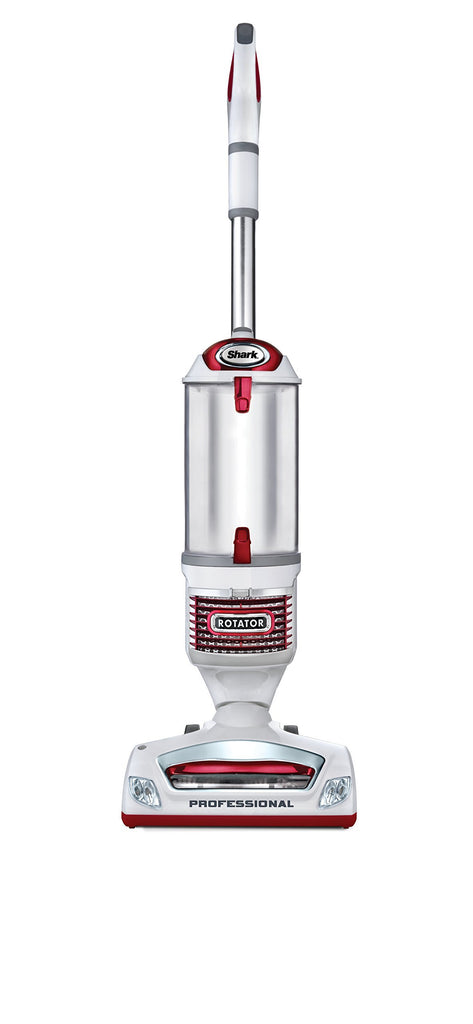 Shark Rotator Professional Upright Corded Bagless Vacuum for Carpet and Hard Floor with Lift-Away Hand Vacuum and Anti-Allergy Seal (NV501), White with Red Chrome