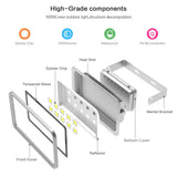 Morsen LED Flood Light 500W IP65 Waterproof Super Bright Sercurity Light for Indoor Outdoor Lighting Daylight Light 6000K for Parking Lot, Garden, Basketball Football Court and Commercial Lighting