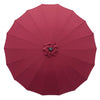 ABCCANOPY Patio Umbrella 9FT Outdoor Umbrella 18 Ribs Market Umbrella with Push Button Tilt and Crank, Sun shelter for Garden, Deck and Pool (Burgundy)