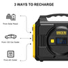 URCERI Portable Power Station 200Wh Rechargeable Lithium Battery Pack Generator Charged by Solar Panel/Car/Wall Outlet with Dual 110V AC, DC 12.6V, USB Ports Pure Sine Wave for Outdoor Emergency