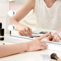 Hollywood Mirror Hollywood Makeup Vanity Mirror with Lights, Three-Tone Dimmer Design, 22.8