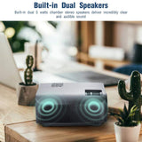 Mini Projector, VIVIBRIGHT f10 Portable Projector, Full HD 1080P Supported Video Projector, 2800White Light Brightness Home Theater Projector, Compatible with Smart Phone, TV Stick, Laptop, PS4