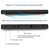 Wohome TV Sound Bar Wireless Bluetooth and Wired Home Theater Speaker System (40