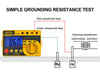 ALLOSUN Digital Earth Tester/Digital Earth Resistance Tester with Hard Case