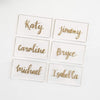 ElegantCirlce 100 PCS 3.5 x 2 in. Clear Acrylic Place Cards Rectangle Shape Perfect for Weddings, Parties, Table Numbers, Guest Names, Food Signs, Birthdays, Decorations 3 1/2 by 2 in. (100 Pack)