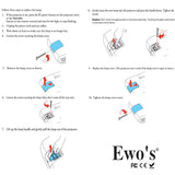 EWO'S Replacement Projector Lamp for ELPLP96 Epson Powerlite Home Cinema 2100 2150 1060 660 760hd VS250 VS350 VS355 EX9210 EX9220 EX3260 EX5260 EX7260 X39 W39 S39 109W V13H010L96 Lamp Bulb Replacement