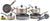 T-fal C067SC Metallics Nonstick Thermo-Spot Heat Indicator Cookware Set, 12-Piece, Bronze